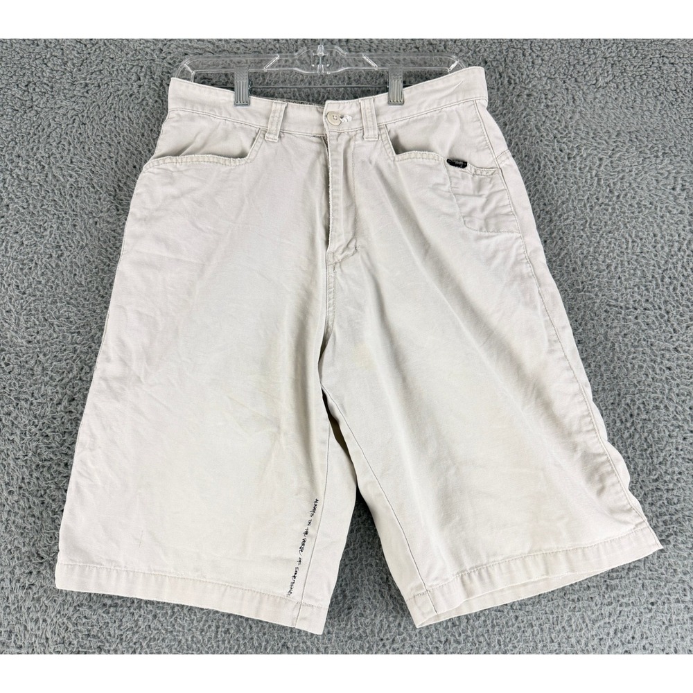 Vintage Billabong Canvas Shorts Mens 29 Beige Always On‎ The Verge Of Something